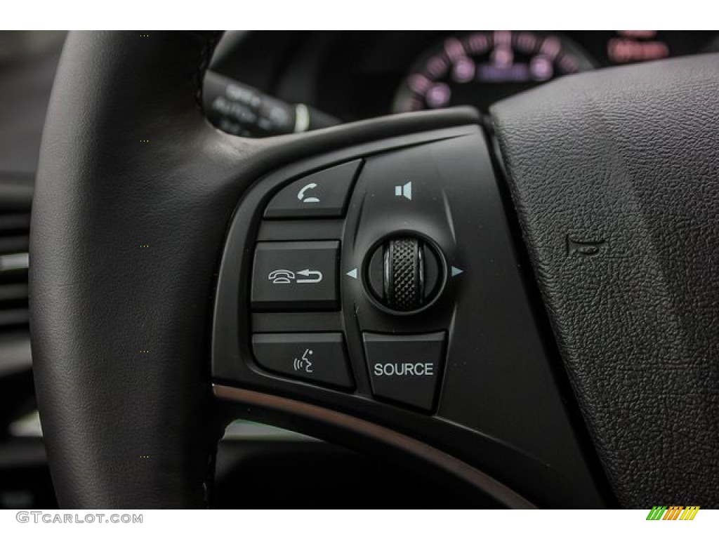 2020 Acura MDX Technology AWD Ebony Steering Wheel Photo #134582065