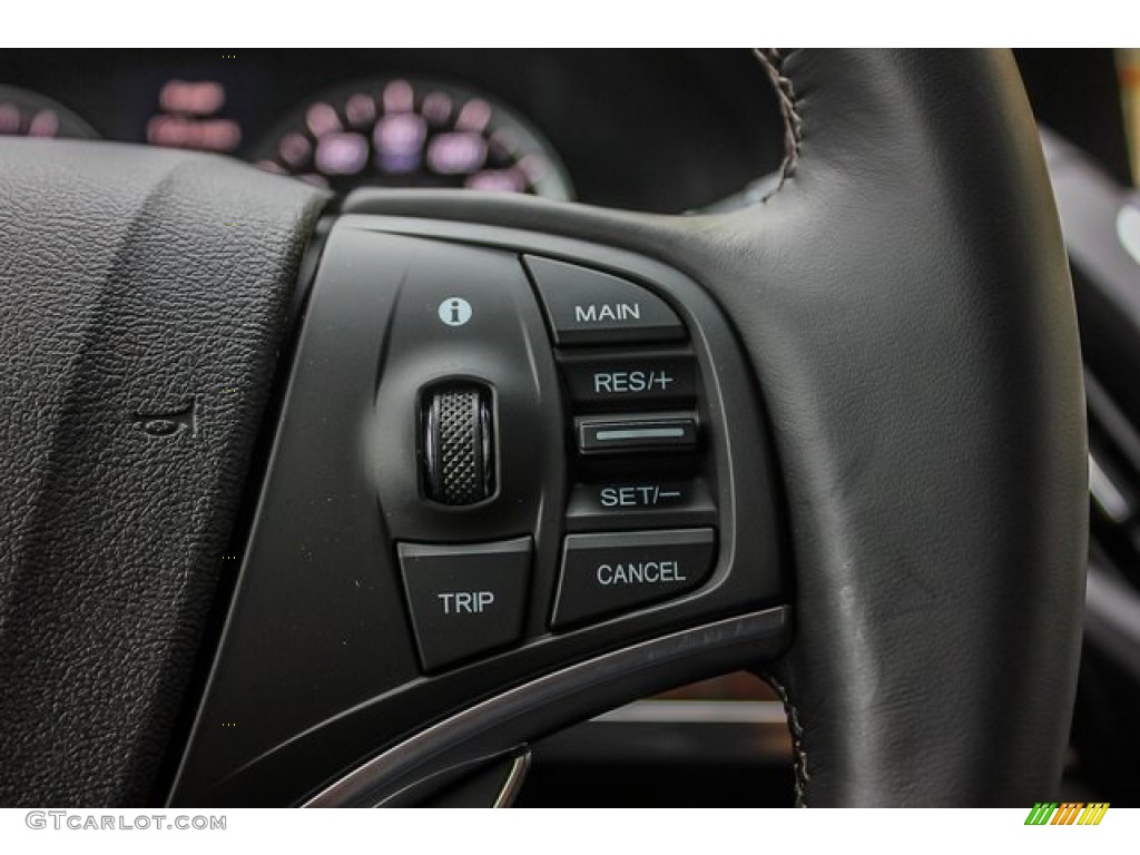 2020 Acura MDX Technology AWD Ebony Steering Wheel Photo #134582080