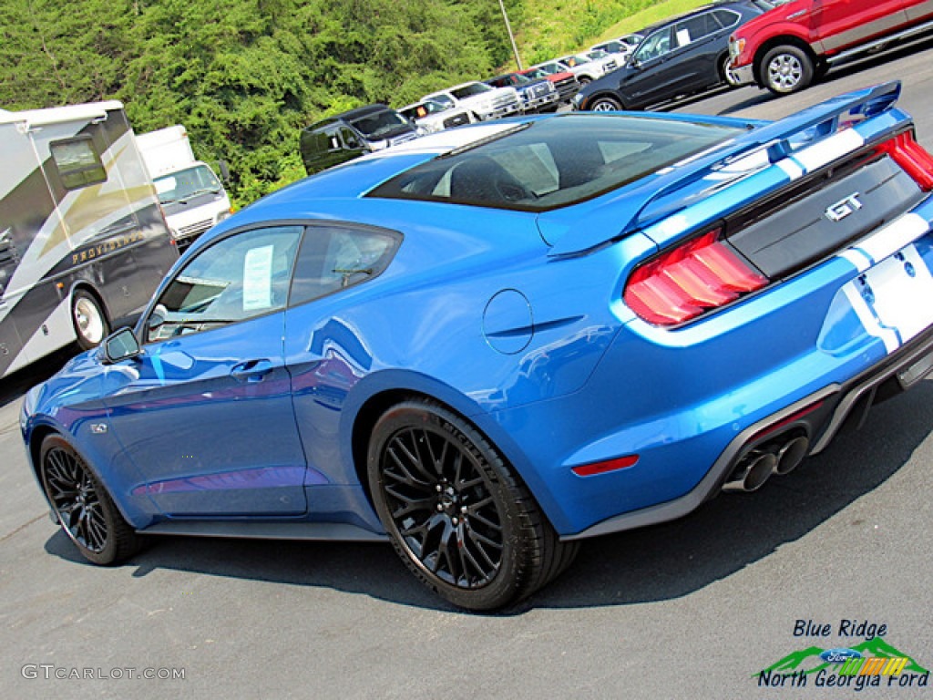 2019 Mustang GT Premium Fastback - Velocity Blue / Midnight Blue/Recaro Leather Trimmed photo #31