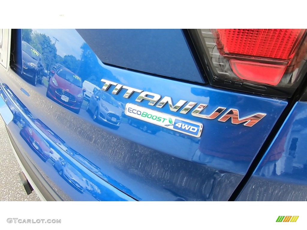 2017 Escape Titanium 4WD - Lightning Blue / Medium Light Stone photo #9