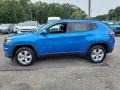 2019 Laser Blue Pearl Jeep Compass Latitude 4x4  photo #3