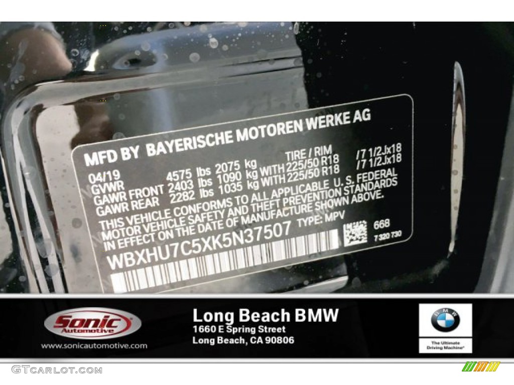 2019 X1 sDrive28i - Jet Black / Black photo #11