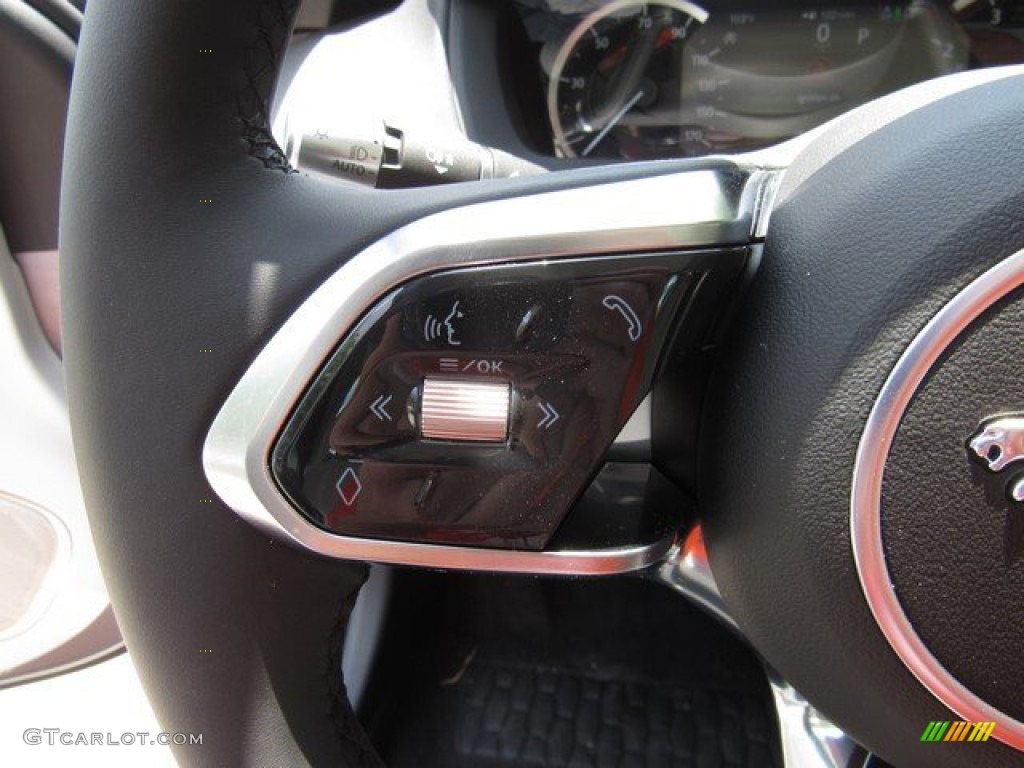 2020 Jaguar XE S Light Oyster Steering Wheel Photo #134586970