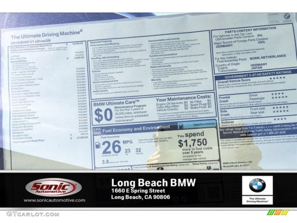 2019 X1 sDrive28i - Jet Black / Black photo #10