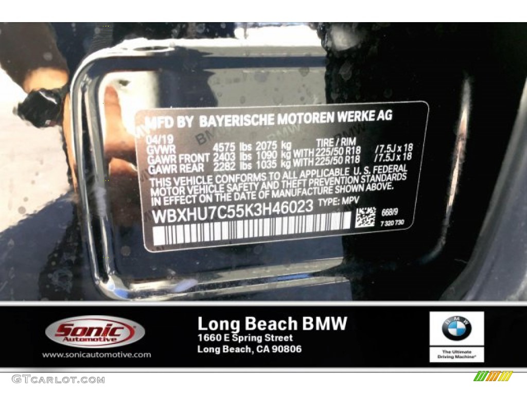 2019 X1 sDrive28i - Jet Black / Black photo #11