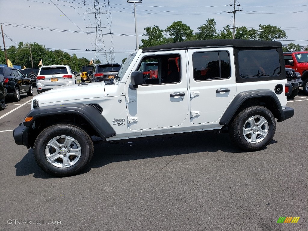 Bright White 2019 Jeep Wrangler Unlimited Sport 4x4 Exterior Photo #134589271