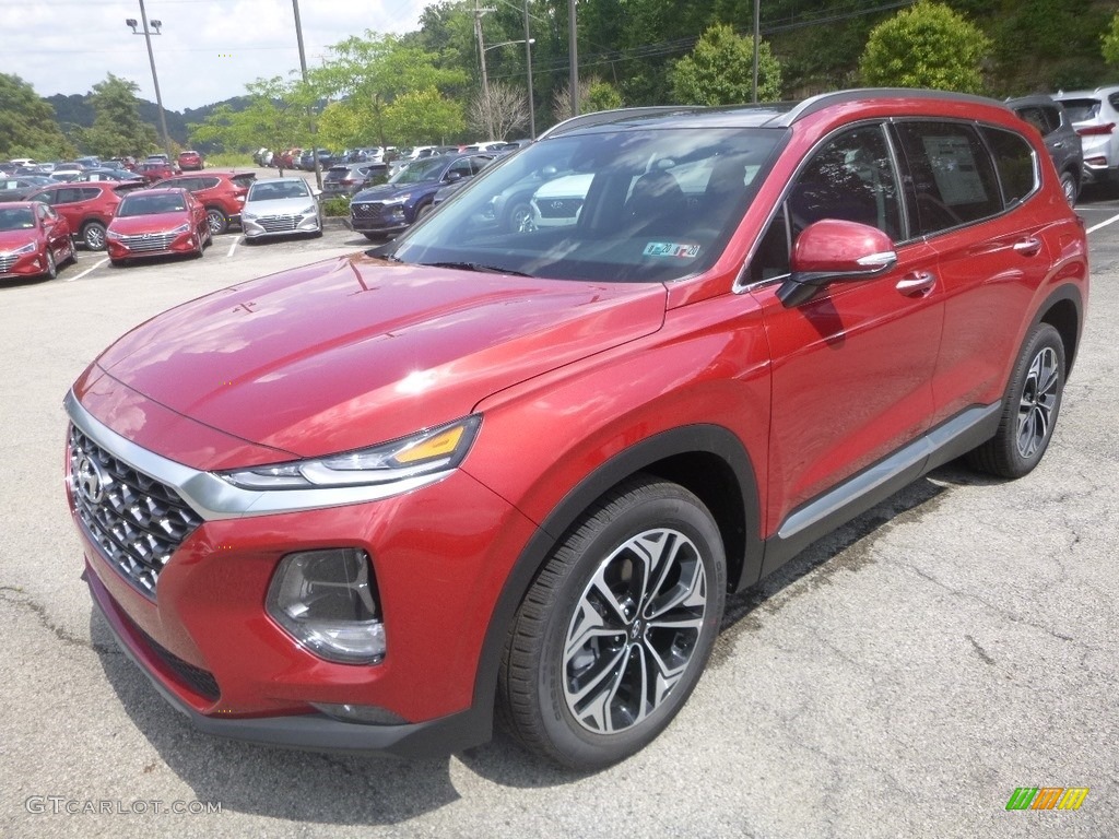 Calypso Red 2020 Hyundai Santa Fe SEL 2.0 AWD Exterior Photo #134590048