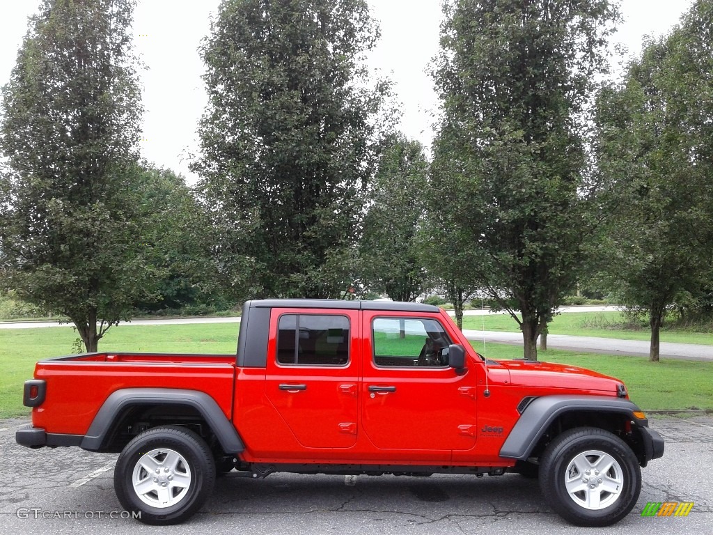 Firecracker Red 2020 Jeep Gladiator Sport 4x4 Exterior Photo #134590054