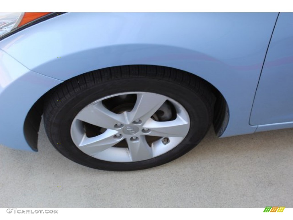 2011 Elantra GLS - Blue Sky Metallic / Beige photo #5