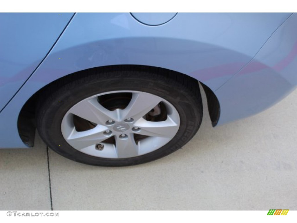 2011 Elantra GLS - Blue Sky Metallic / Beige photo #6