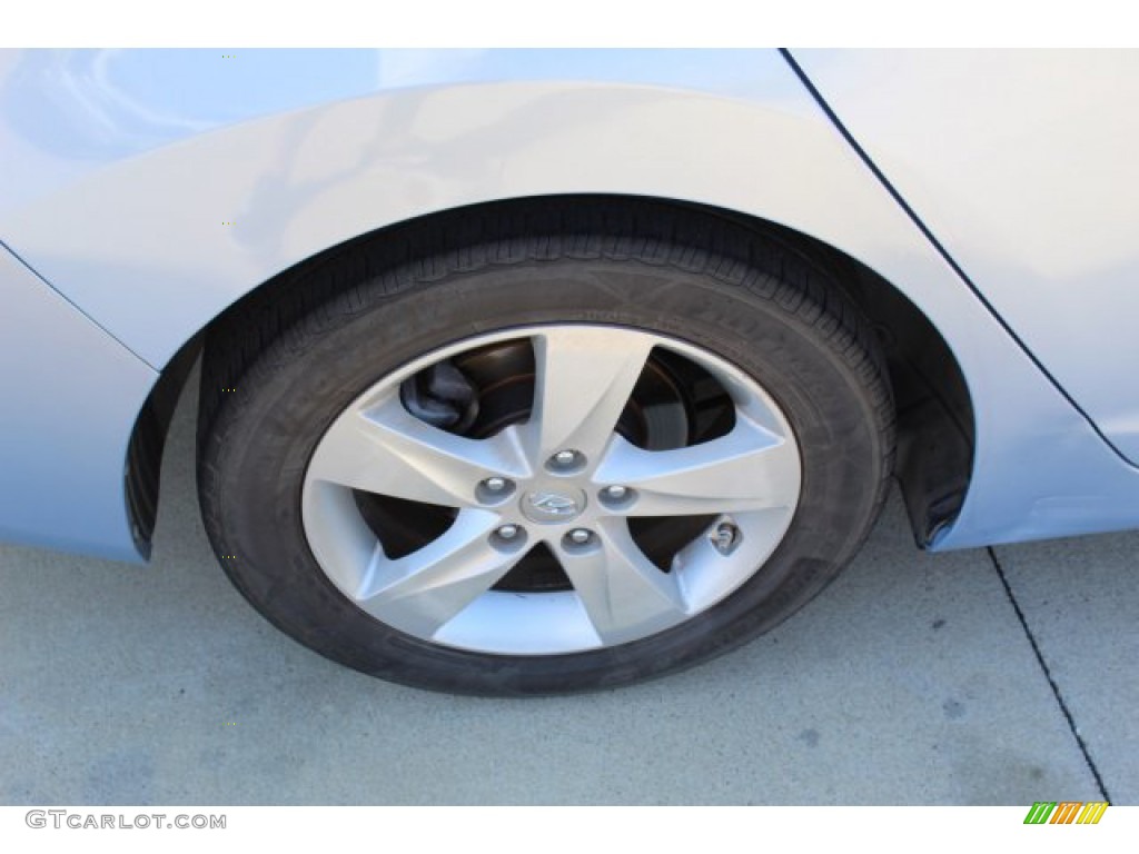 2011 Elantra GLS - Blue Sky Metallic / Beige photo #7