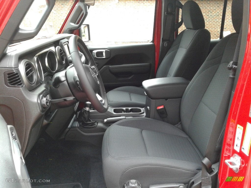 Black Interior 2020 Jeep Gladiator Sport 4x4 Photo #134590192