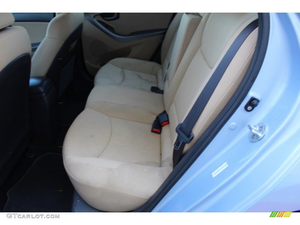 2011 Elantra GLS - Blue Sky Metallic / Beige photo #20