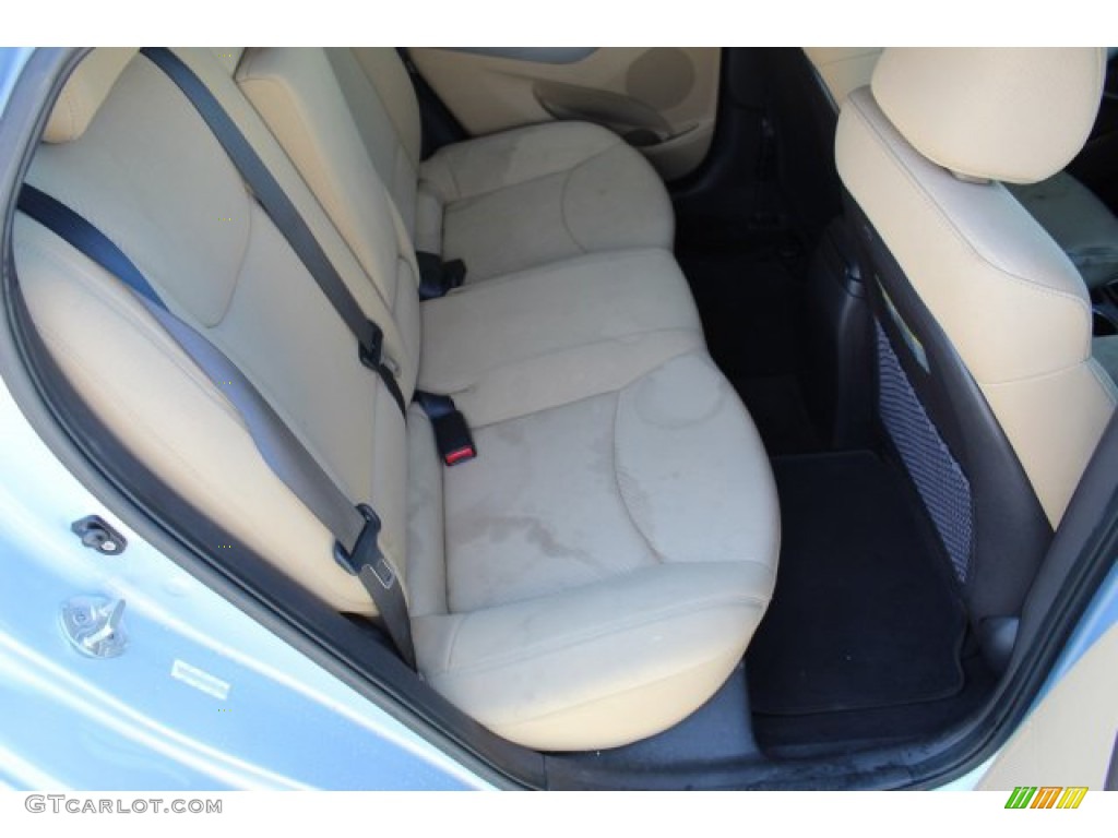 2011 Elantra GLS - Blue Sky Metallic / Beige photo #25