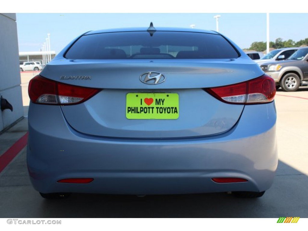 2011 Elantra GLS - Blue Sky Metallic / Beige photo #29