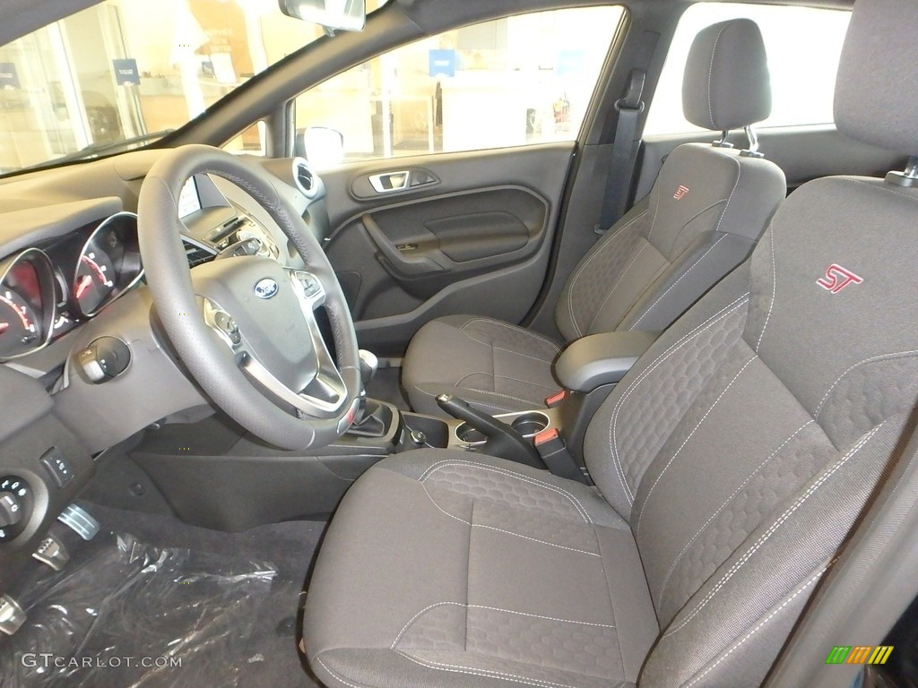 Charcoal Black Interior 2019 Ford Fiesta ST Hatchback Photo #134591737