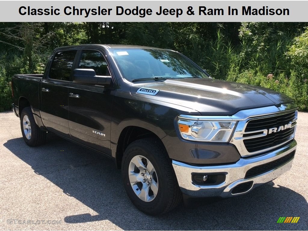 2019 1500 Big Horn Crew Cab 4x4 - Granite Crystal Metallic / Black/Diesel Gray photo #1