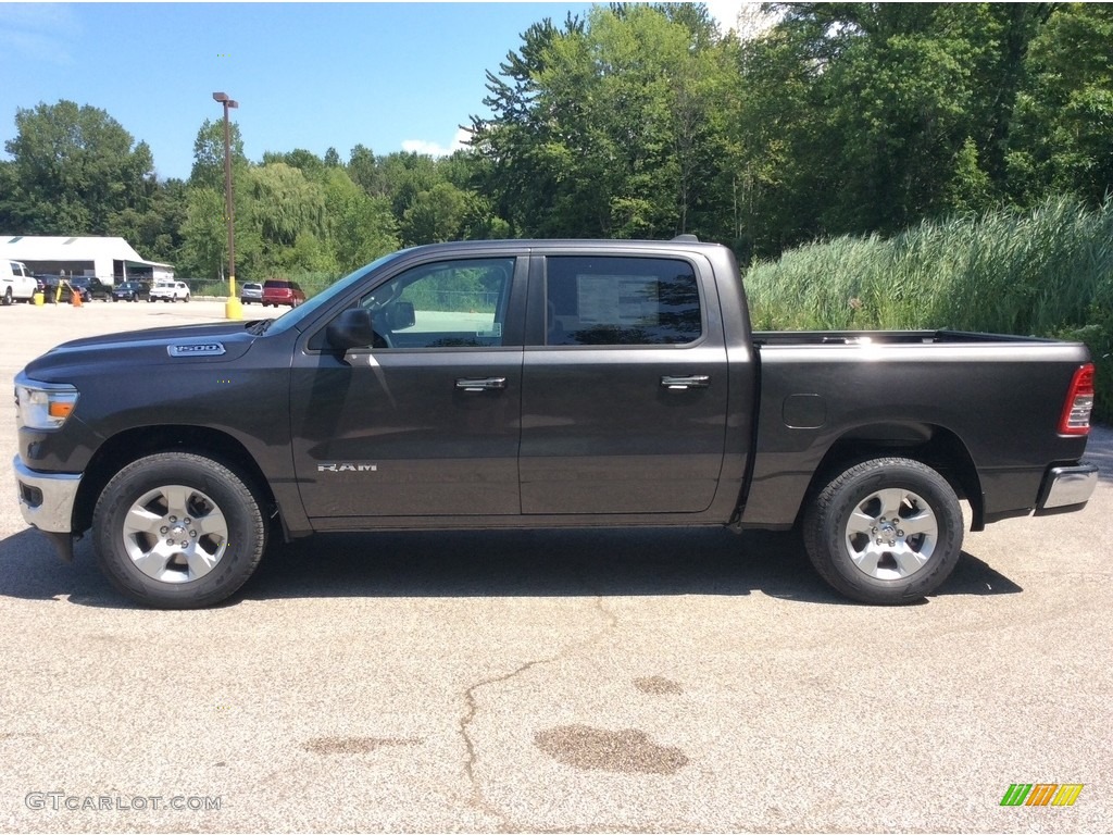 2019 1500 Big Horn Crew Cab 4x4 - Granite Crystal Metallic / Black/Diesel Gray photo #6