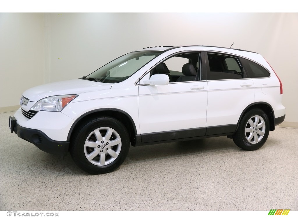 2009 CR-V EX-L 4WD - Taffeta White / Gray photo #3