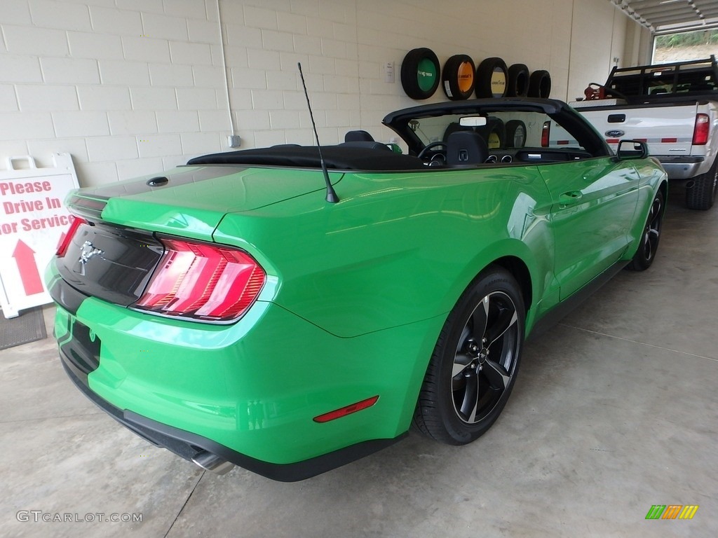 2019 Mustang EcoBoost Convertible - Need For Green / Ebony photo #2