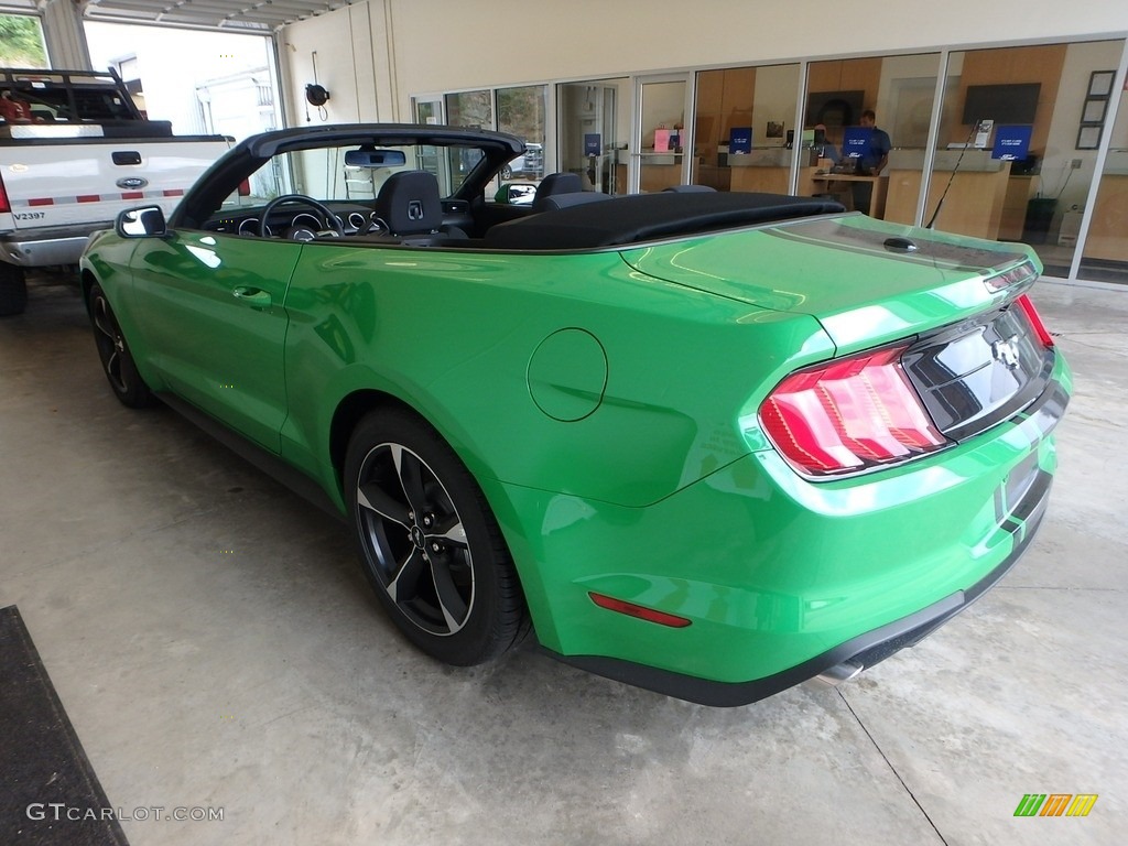 2019 Mustang EcoBoost Convertible - Need For Green / Ebony photo #4