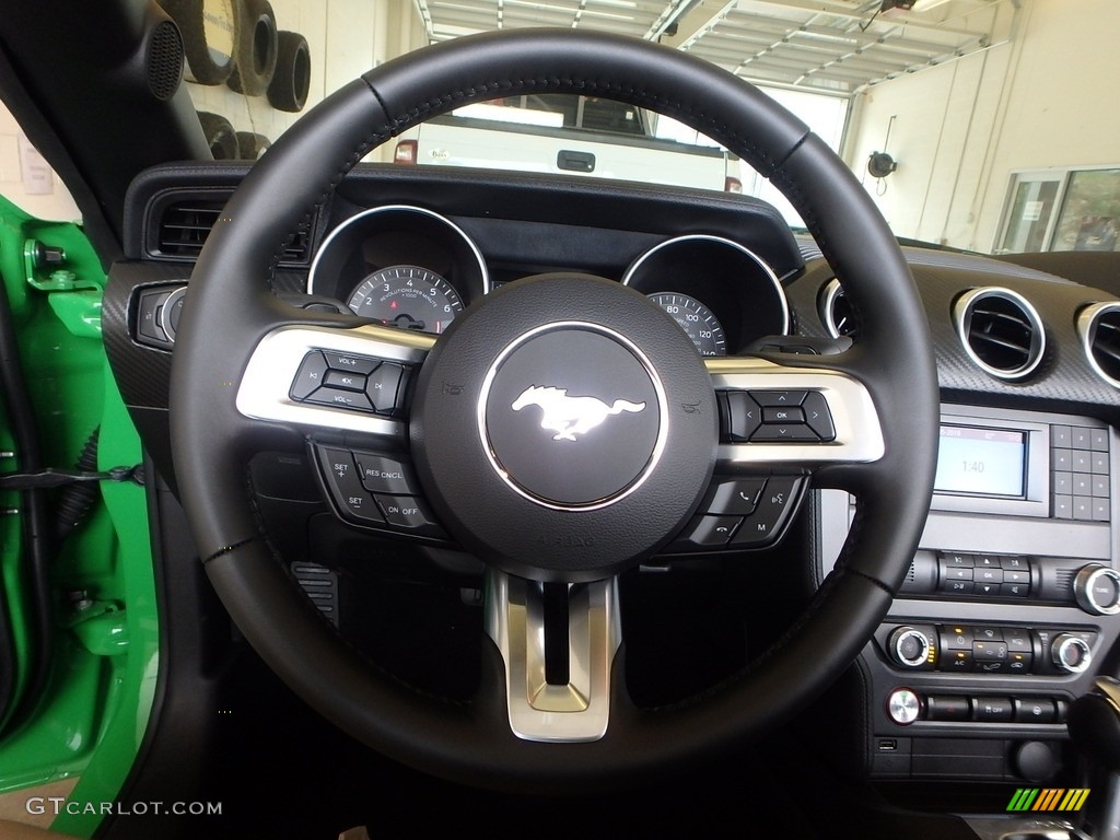 2019 Mustang EcoBoost Convertible - Need For Green / Ebony photo #14