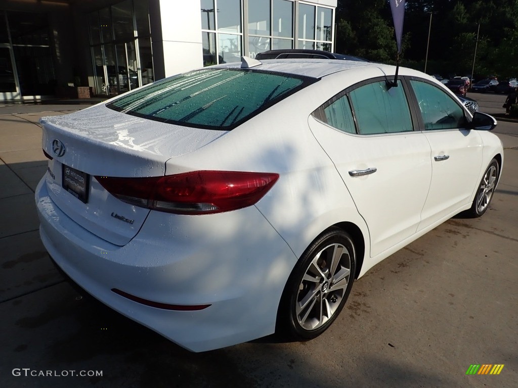 2017 Elantra Limited - White / Black photo #2