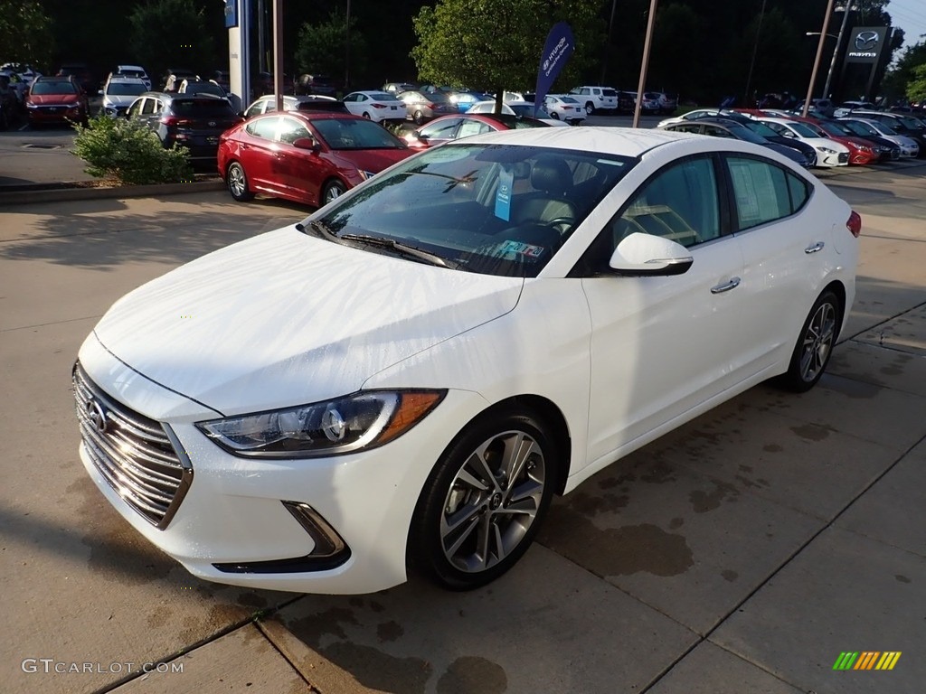 2017 Elantra Limited - White / Black photo #7