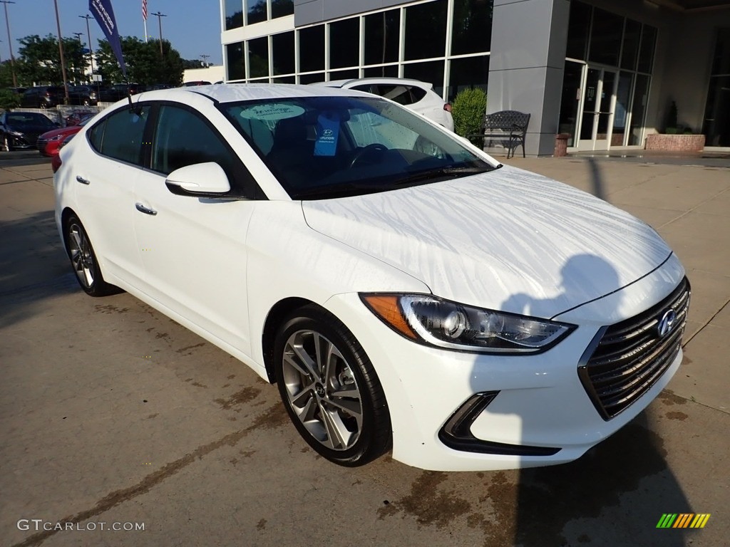 2017 Elantra Limited - White / Black photo #9