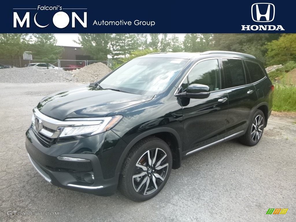 2019 Pilot Elite AWD - Black Forest Pearl / Beige photo #1