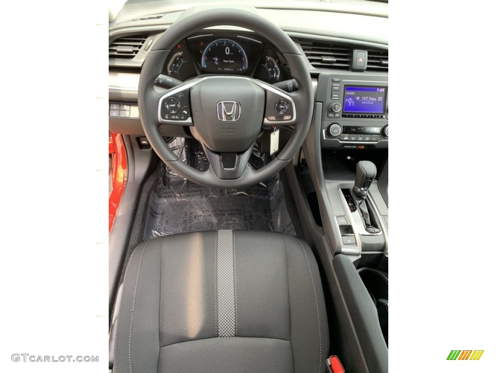 2019 Civic LX Sedan - Molten Lava Pearl / Black photo #13