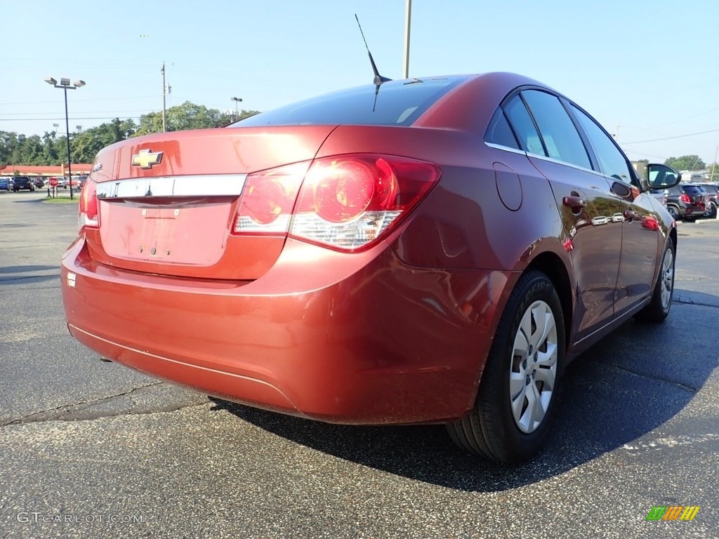 2012 Cruze LS - Autumn Red Metallic / Jet Black/Medium Titanium photo #8