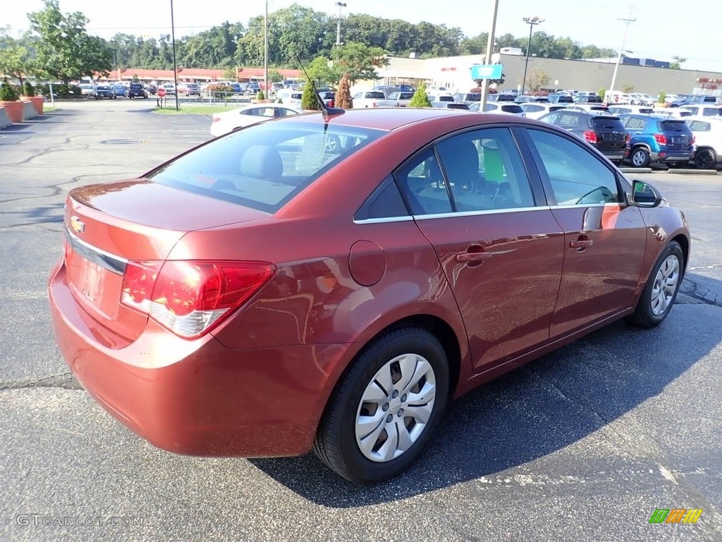 2012 Cruze LS - Autumn Red Metallic / Jet Black/Medium Titanium photo #9