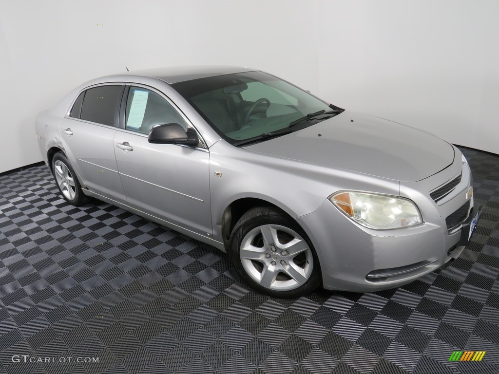 2008 Malibu LS Sedan - Silverstone Metallic / Titanium Gray photo #4