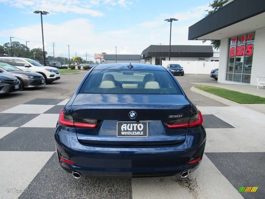 2019 3 Series 330i Sedan - Mediterranean Blue Metallic / Canberra Beige photo #4