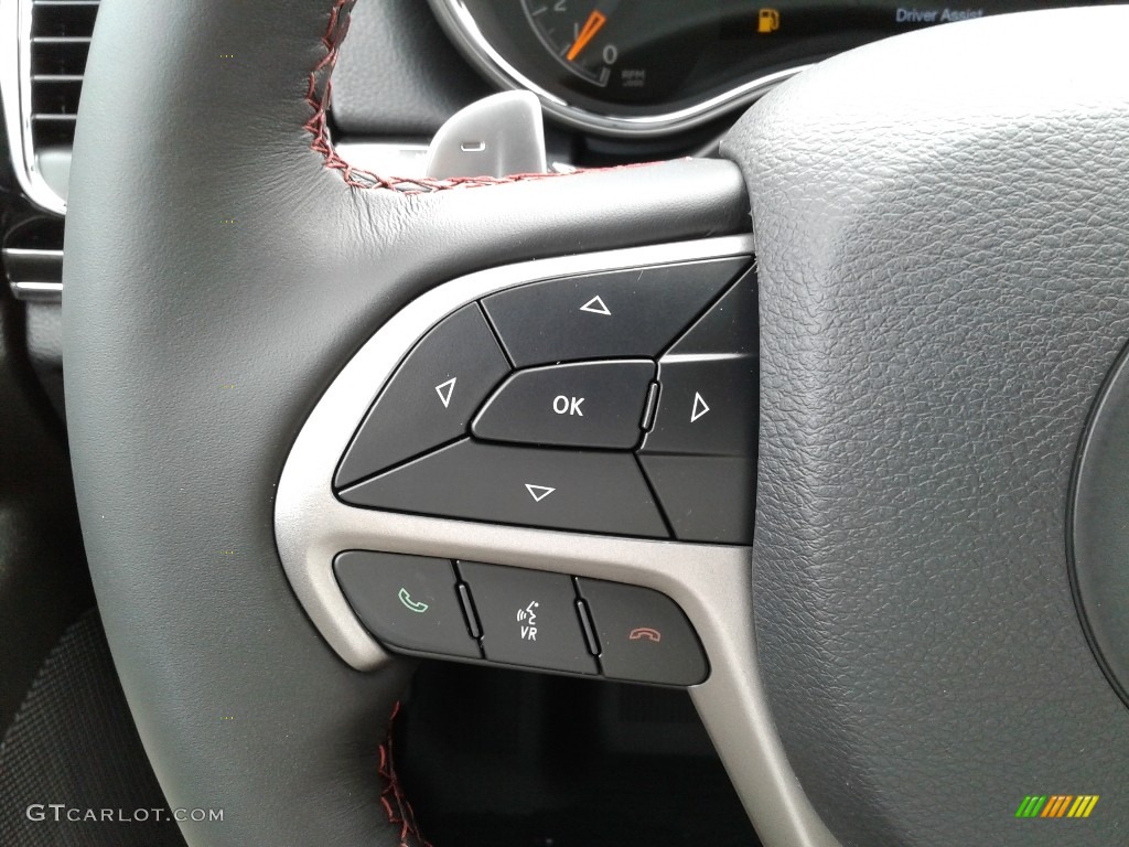 2019 Jeep Grand Cherokee Trailhawk 4x4 Ruby Red/Black Steering Wheel Photo #134601151