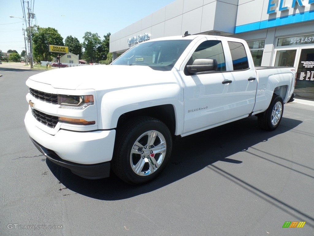2019 Silverado LD Custom Double Cab 4x4 - Summit White / Dark Ash/Jet Black photo #1