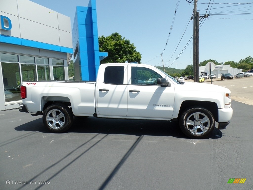 Summit White 2019 Chevrolet Silverado LD Custom Double Cab 4x4 Exterior Photo #134601364