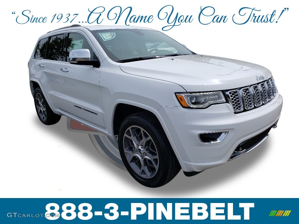 2019 Grand Cherokee Overland 4x4 - Bright White / Brown photo #1