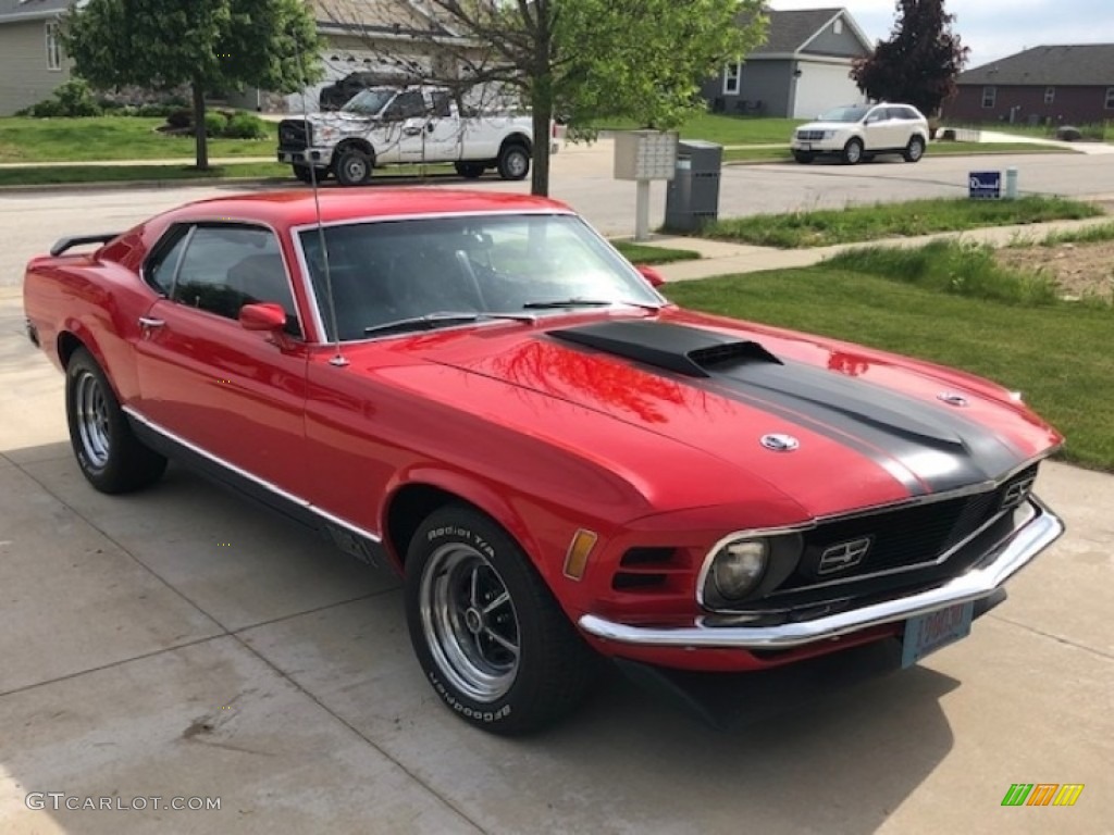 Red 1970 Ford Mustang Mach 1 Exterior Photo #134602947