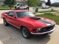 Red 1970 Ford Mustang Mach 1