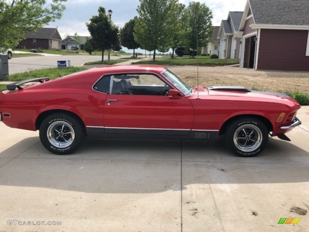 1970 Mustang Mach 1 - Red / Black photo #2