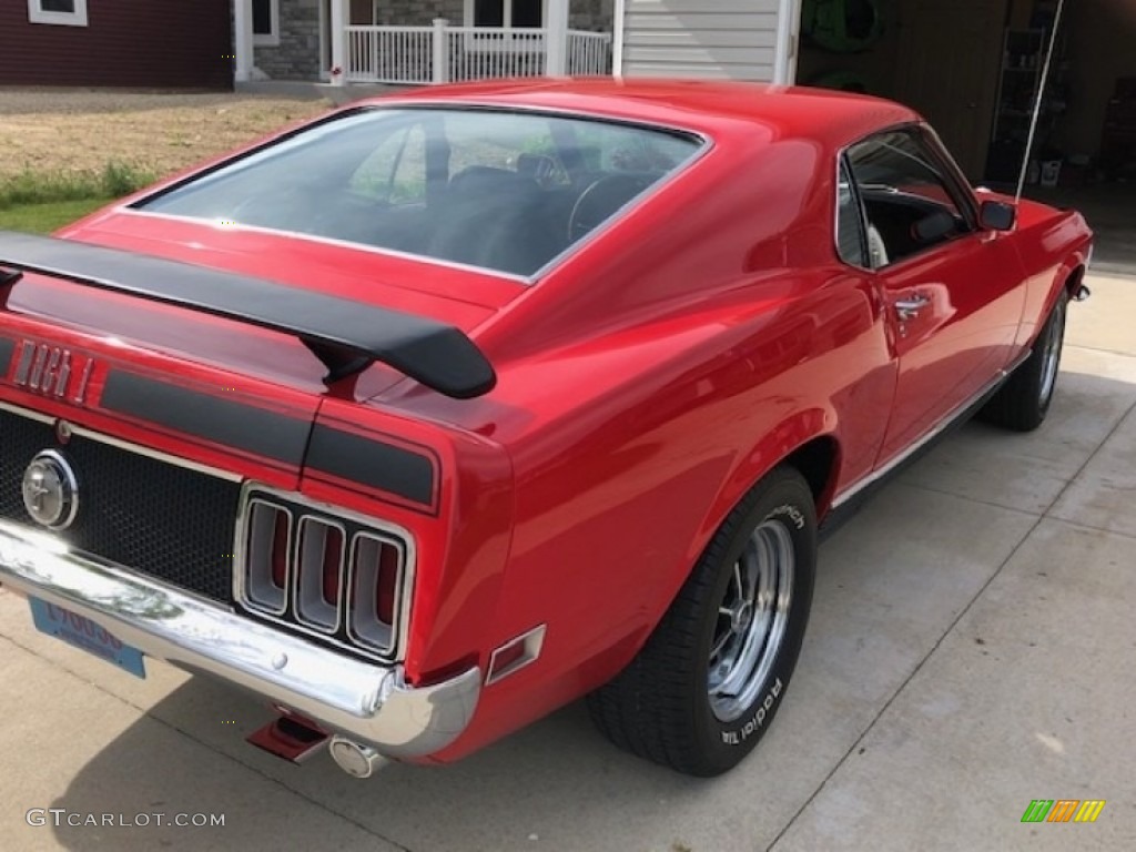 1970 Mustang Mach 1 - Red / Black photo #4
