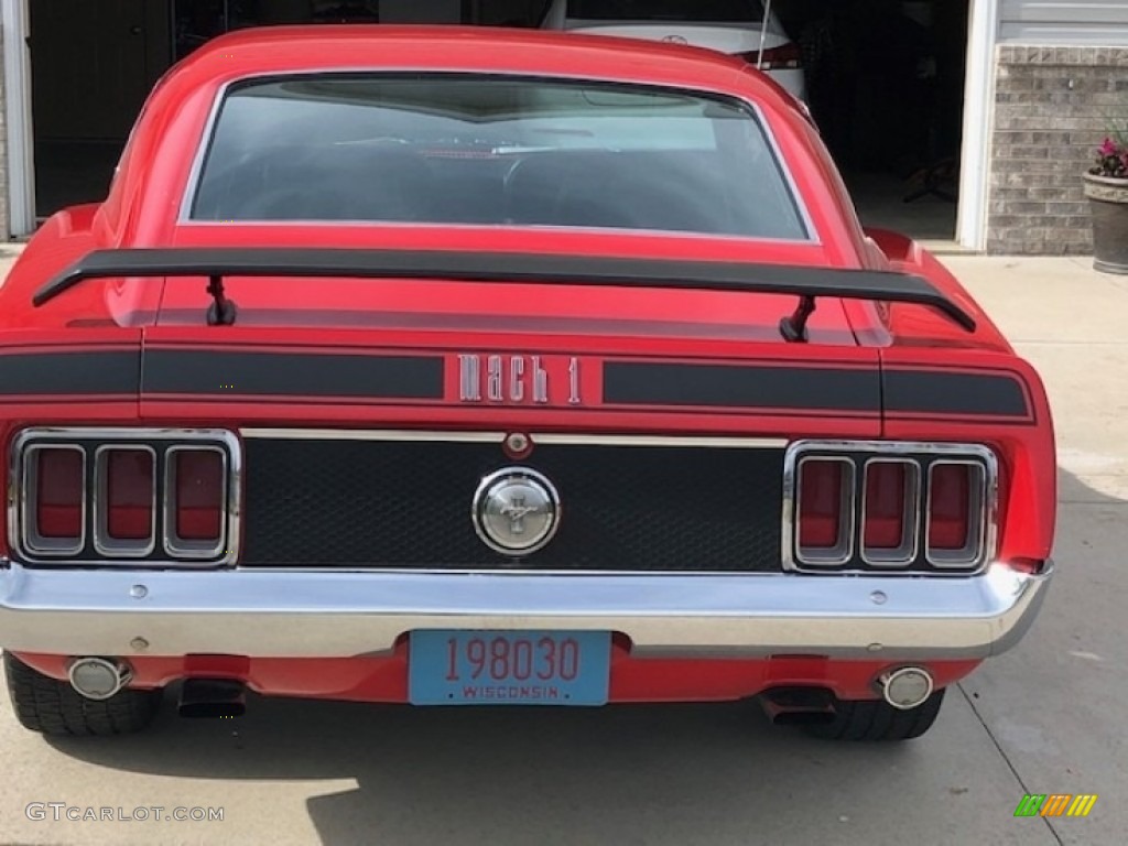 1970 Mustang Mach 1 - Red / Black photo #5