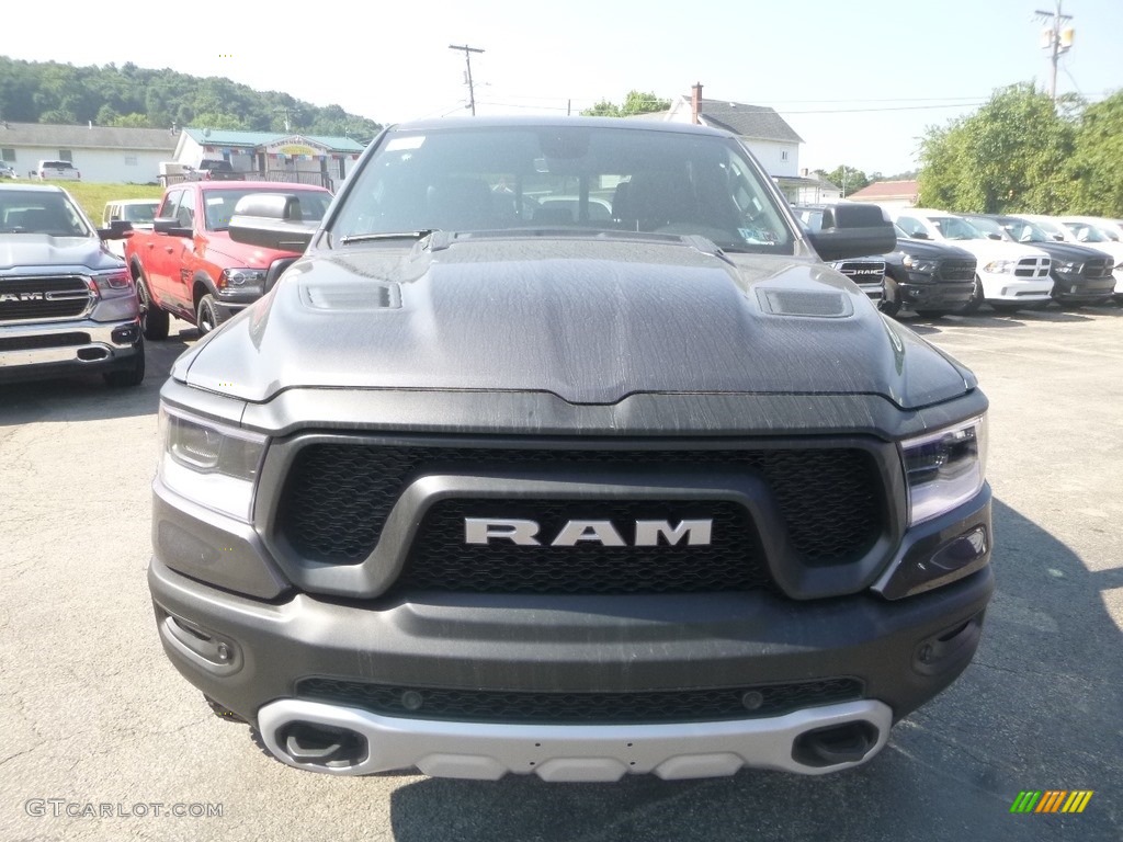 2019 1500 Rebel Crew Cab 4x4 - Granite Crystal Metallic / Black/Red photo #3