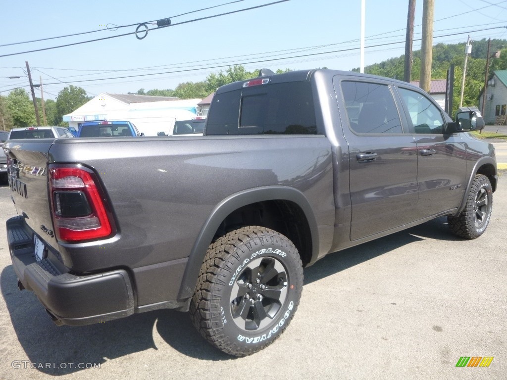 2019 1500 Rebel Crew Cab 4x4 - Granite Crystal Metallic / Black/Red photo #10