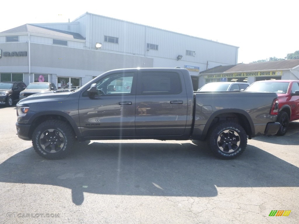 2019 1500 Rebel Crew Cab 4x4 - Granite Crystal Metallic / Black/Red photo #13