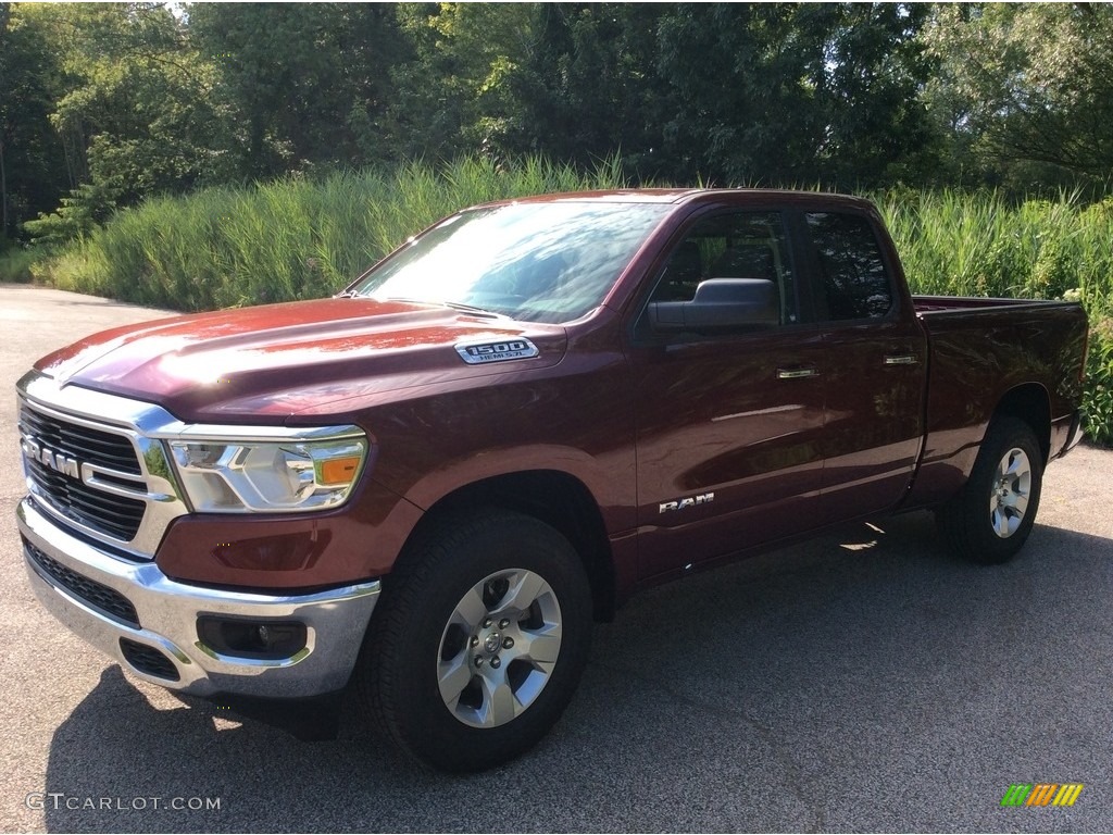 2019 1500 Big Horn Quad Cab 4x4 - Delmonico Red Pearl / Black/Diesel Gray photo #5