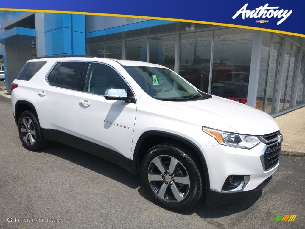 2020 Traverse LT AWD - Iridescent Pearl Tricoat / Dark Atmosphere/­Medium Ash Gray photo #1