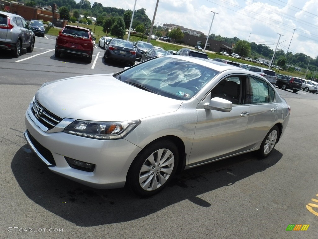 2014 Accord EX-L V6 Sedan - Alabaster Silver Metallic / Gray photo #6